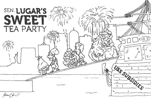 Sen. Lugar sugar cartoon